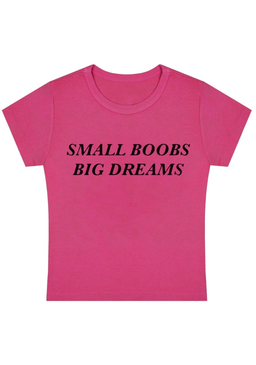 Curvy Small But Big Dreams  Baby Tee - Image 4