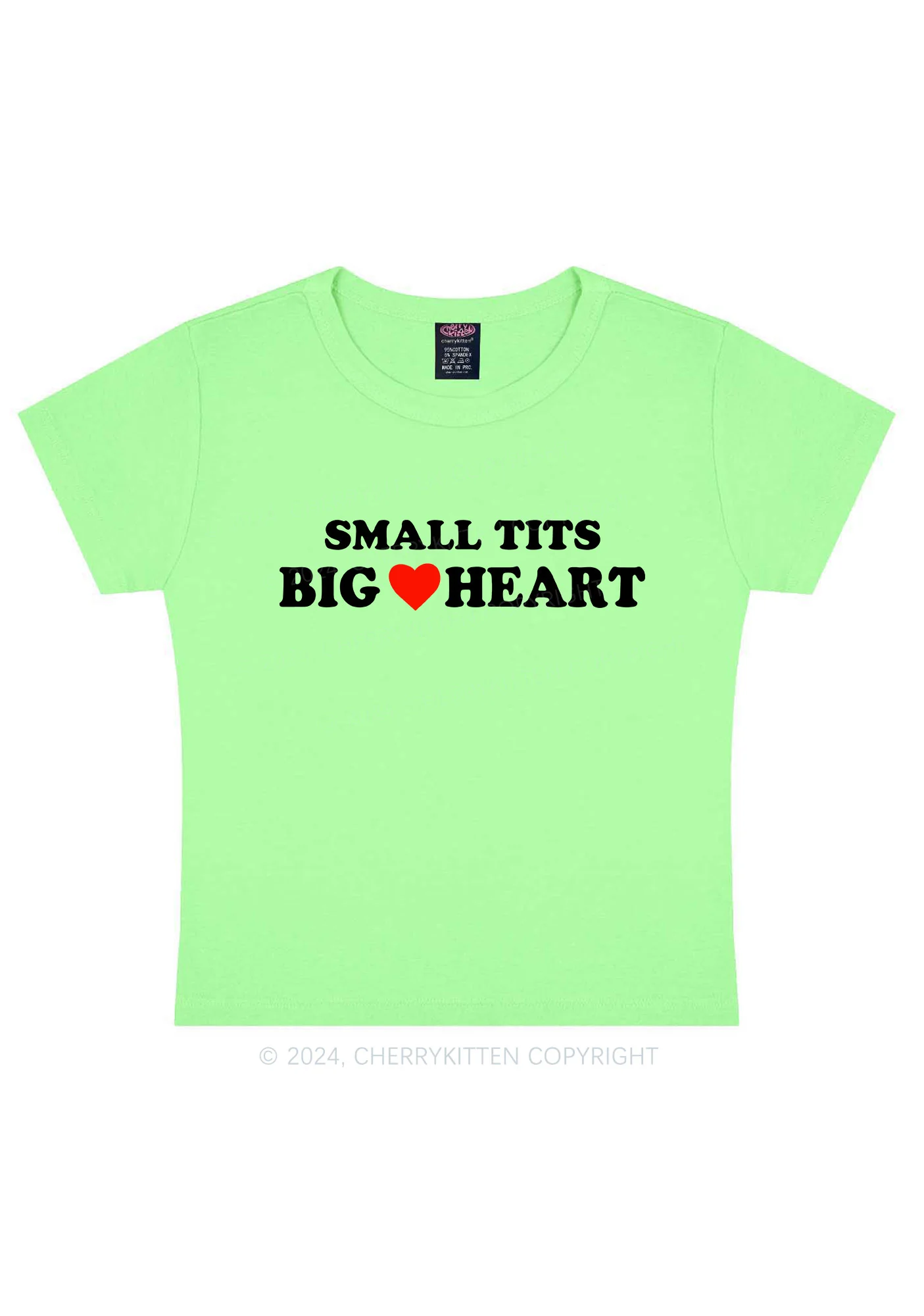 Small But Big Heart Y2K Baby Tee - Image 12