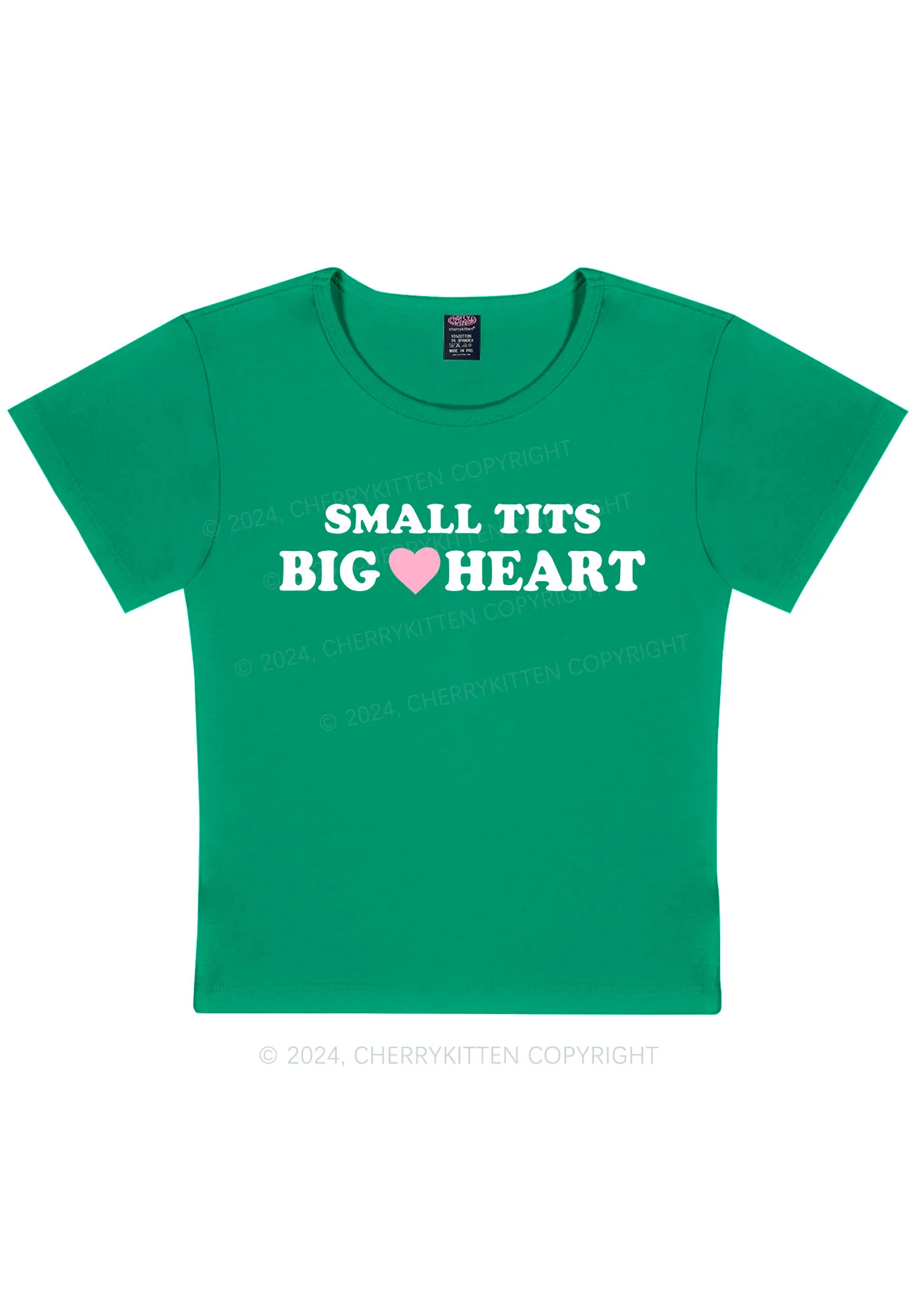 Small But Big Heart Y2K Baby Tee - Image 13